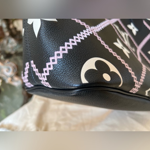 NIB M46040 Louis Vuitton Neverfull MM Monogram Empreinte Black - Picture 6 of 16